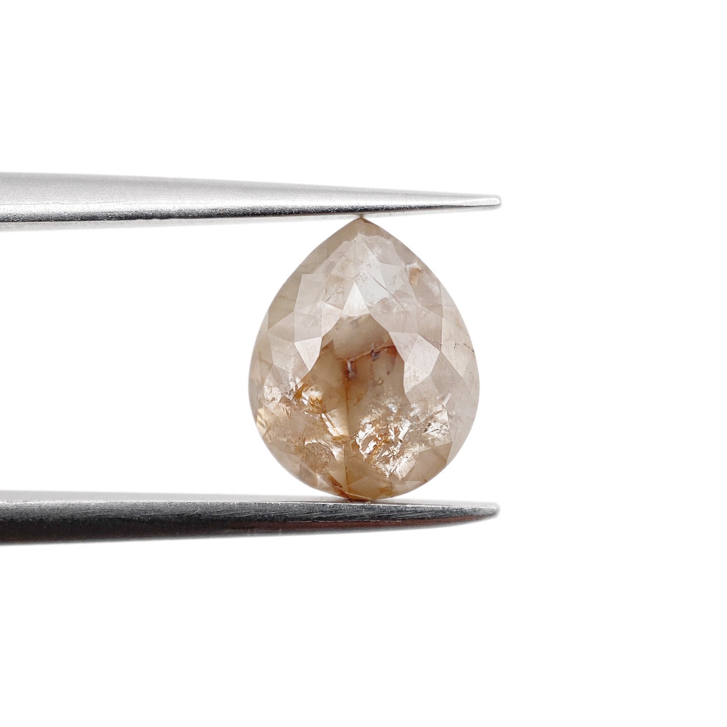 DIAMOND VAULT RUSTIC DIAMOND 1.81ct | Rustic Whitish Red Pear Shape Rose Cut Diamond