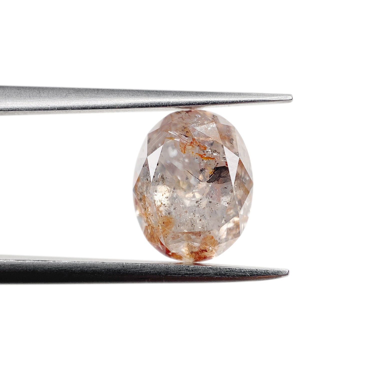 DIAMOND VAULT RUSTIC DIAMOND 2.15ct | Rustic Reddish Gray Oval Shape Brilliant Cut Diamond