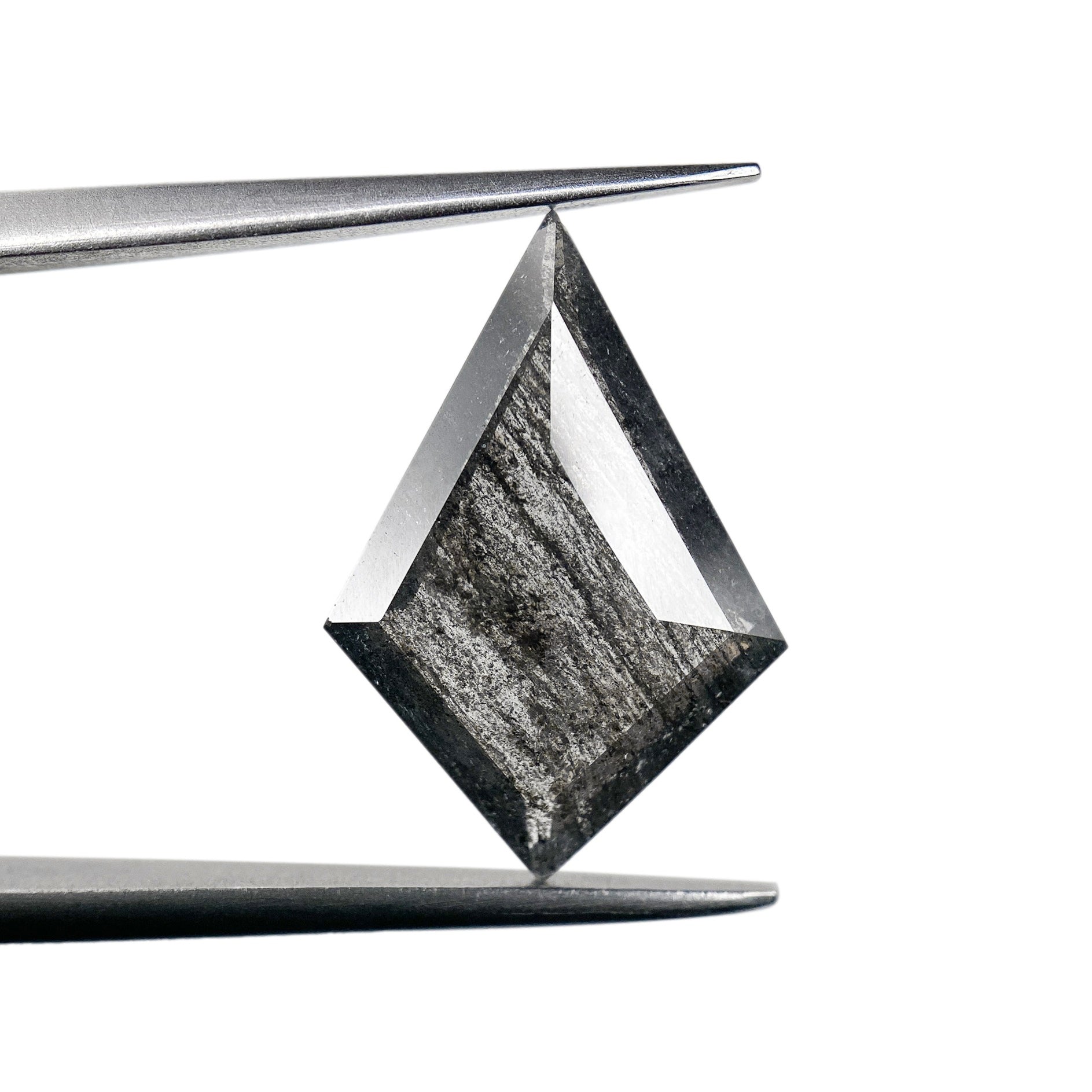 2.96ct | Salt & Pepper Kite Shape Step Cut Diamond