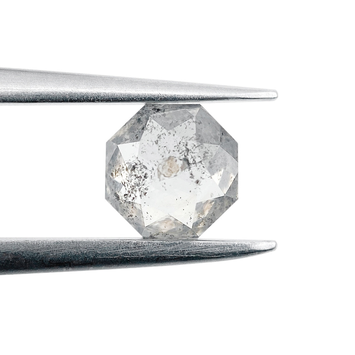 0.67ct | Salt & Pepper Octagonal Shape Step Cut Diamond
