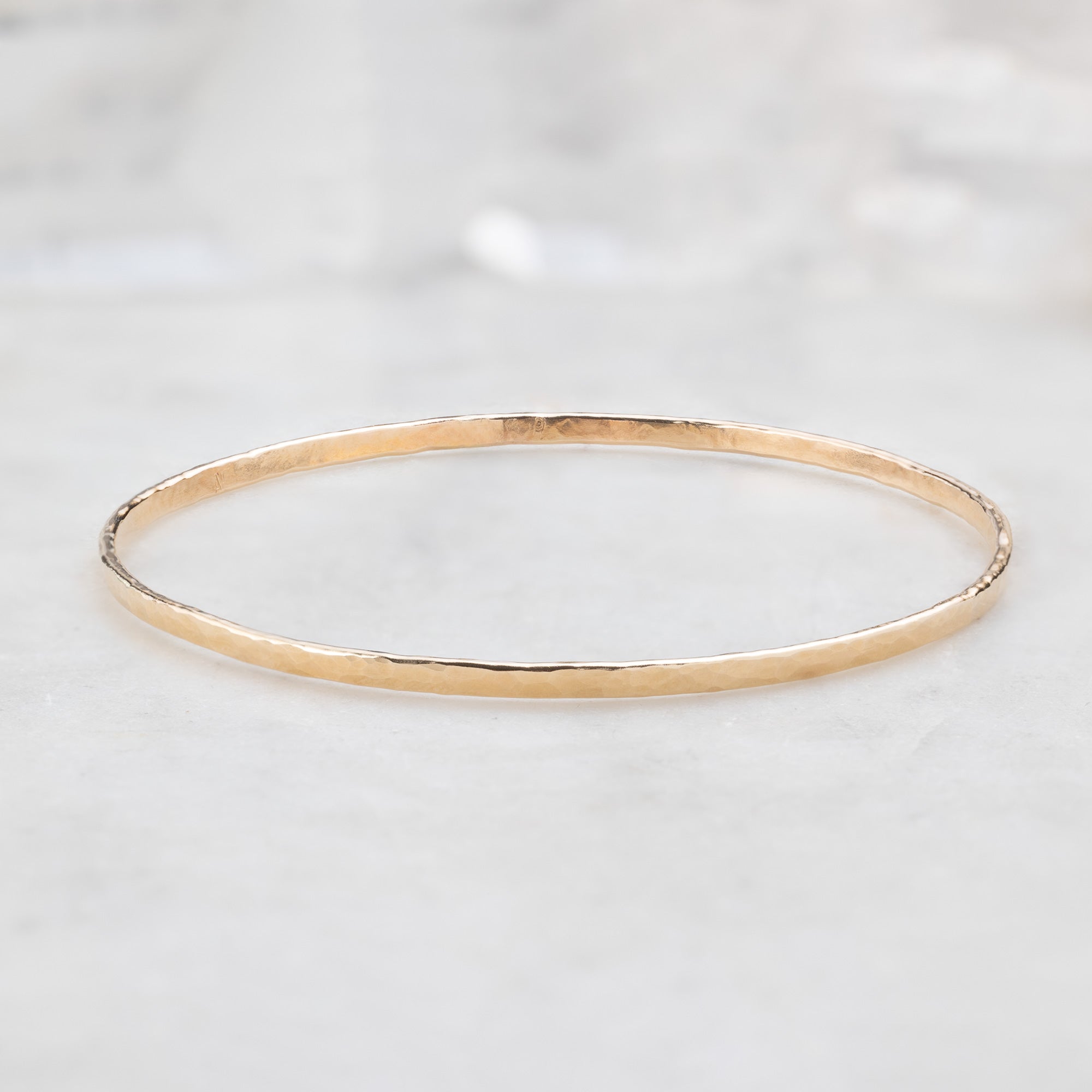 Hammered gold bangle deals