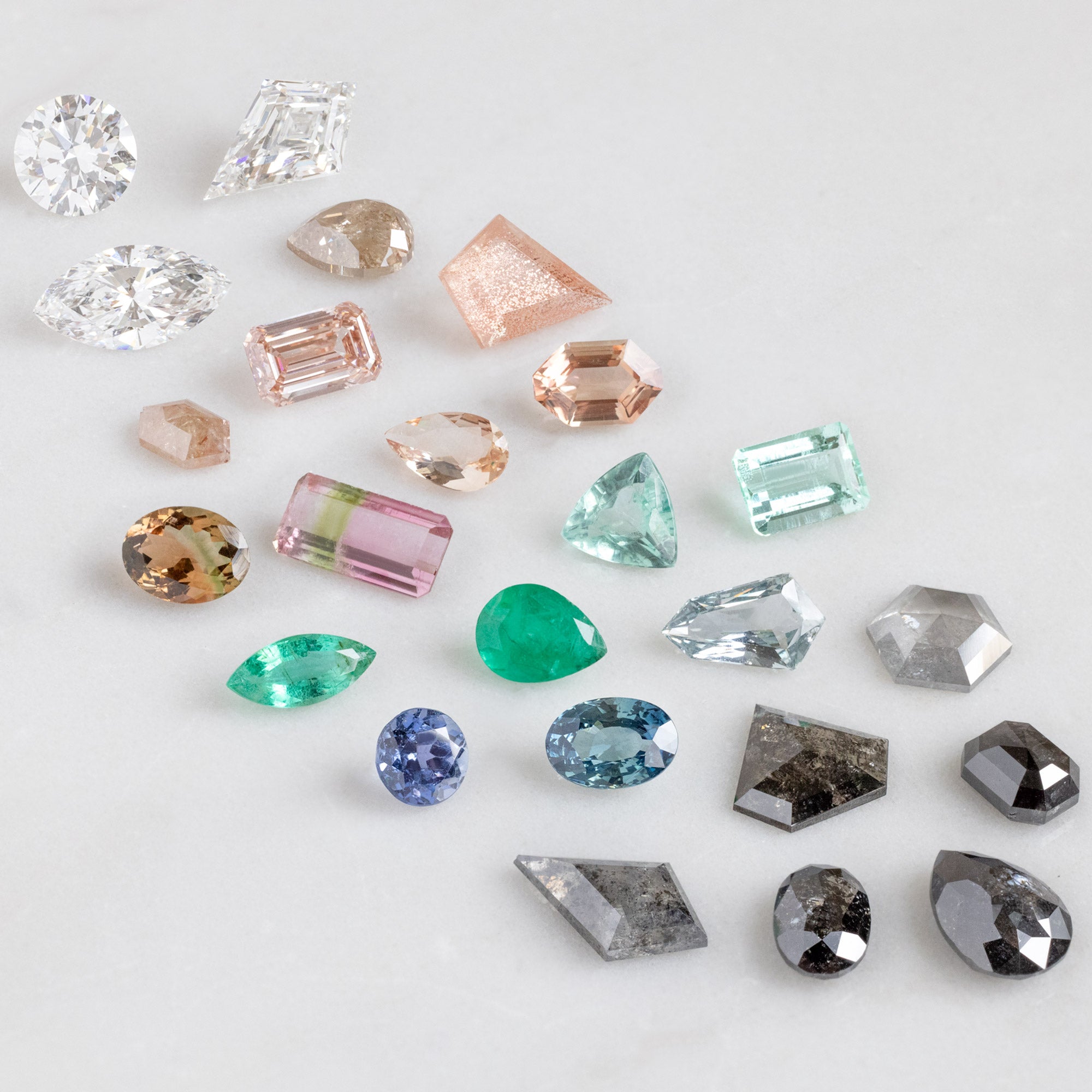Stones On Rings Unique Engagement Rings | Handcrafted Diamond and Gemstone Engagement ...