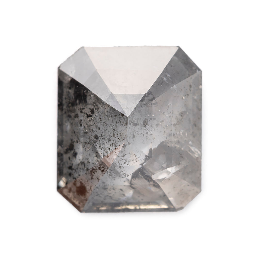 Alexis Russell Loose Stones - Engagement Salt and Pepper Diamonds - Emerald/Cushion Cut