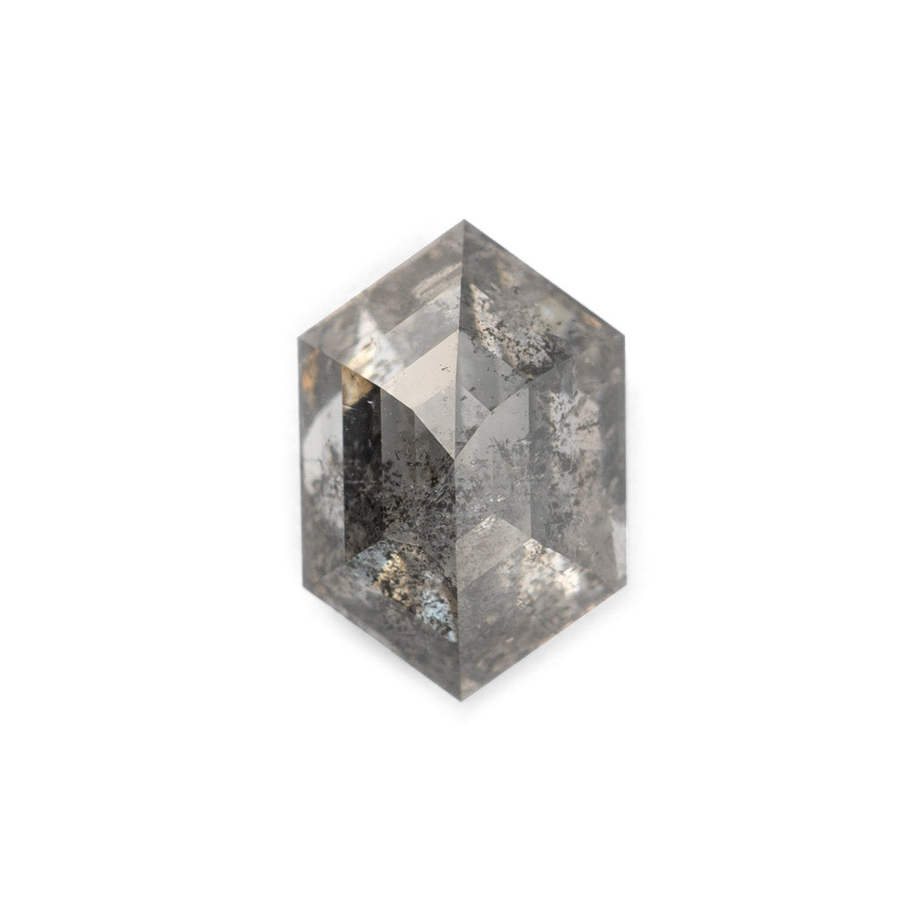 Alexis Russell Loose Stones - Engagement Salt and Pepper Diamonds - Hexagon