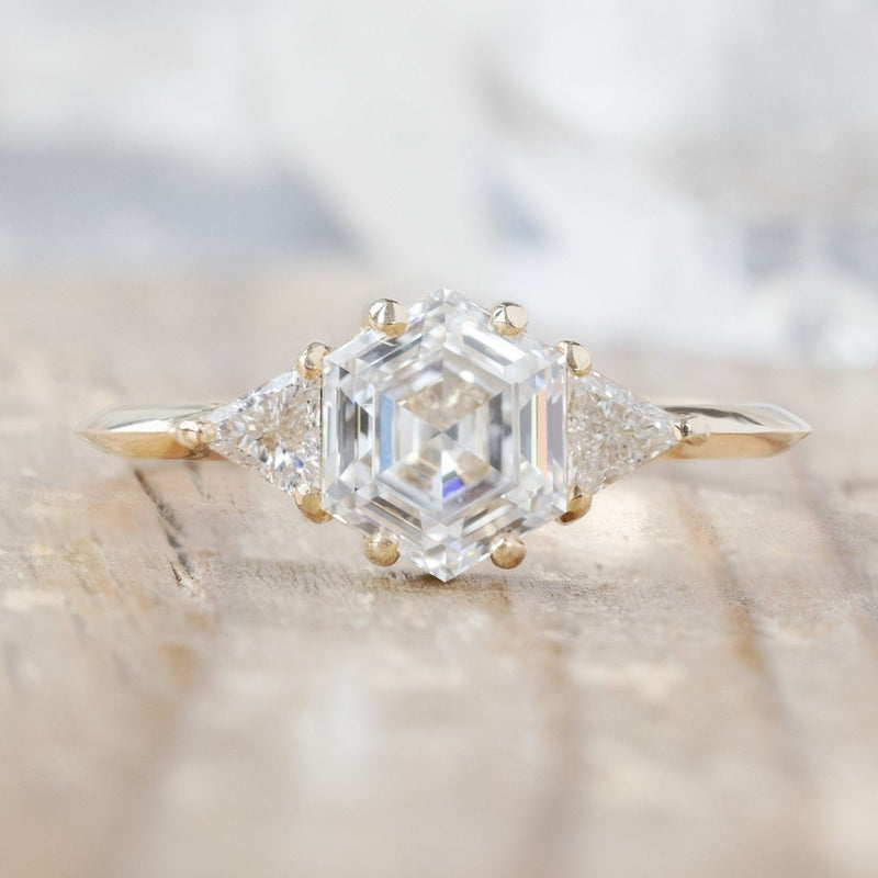 Alexis russell hexagon diamond engagement ring hotsell