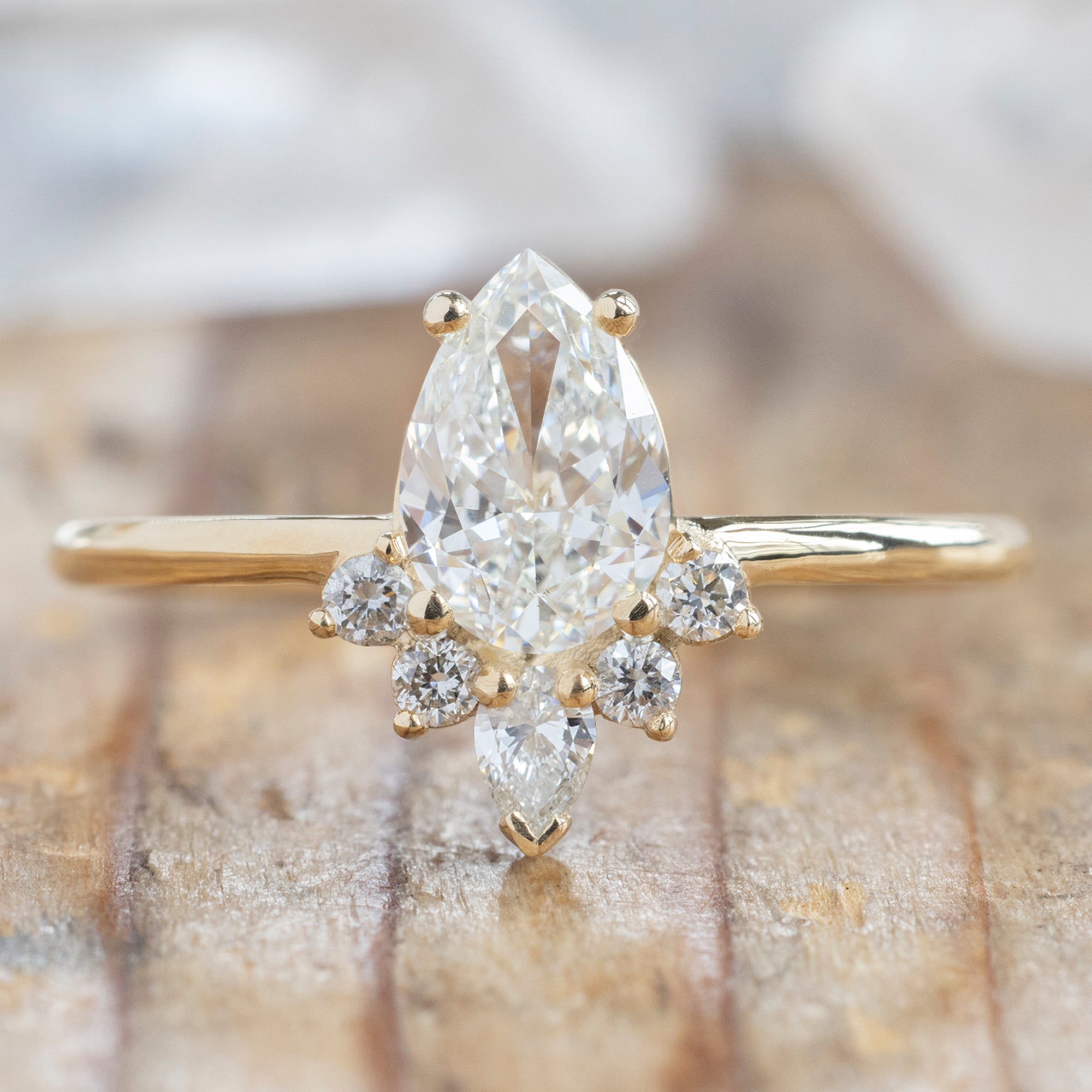 Design Your Own Custom | Natural White Diamond Engagement Ring