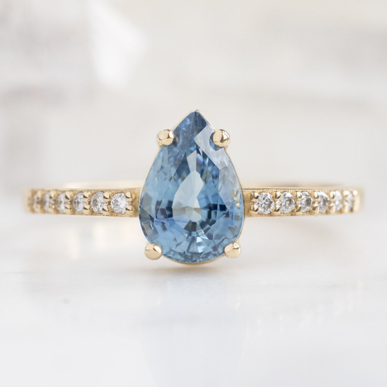 The Willow Ring | Build Your Own Pear Sapphire Engagement Ring