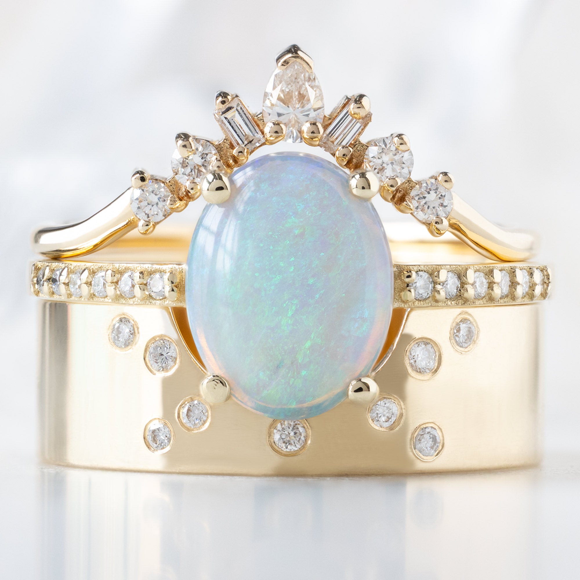 Alexis Russell  Engagement Rings The Willow Ring | Build Your Own Oval Opal Engagement Ring