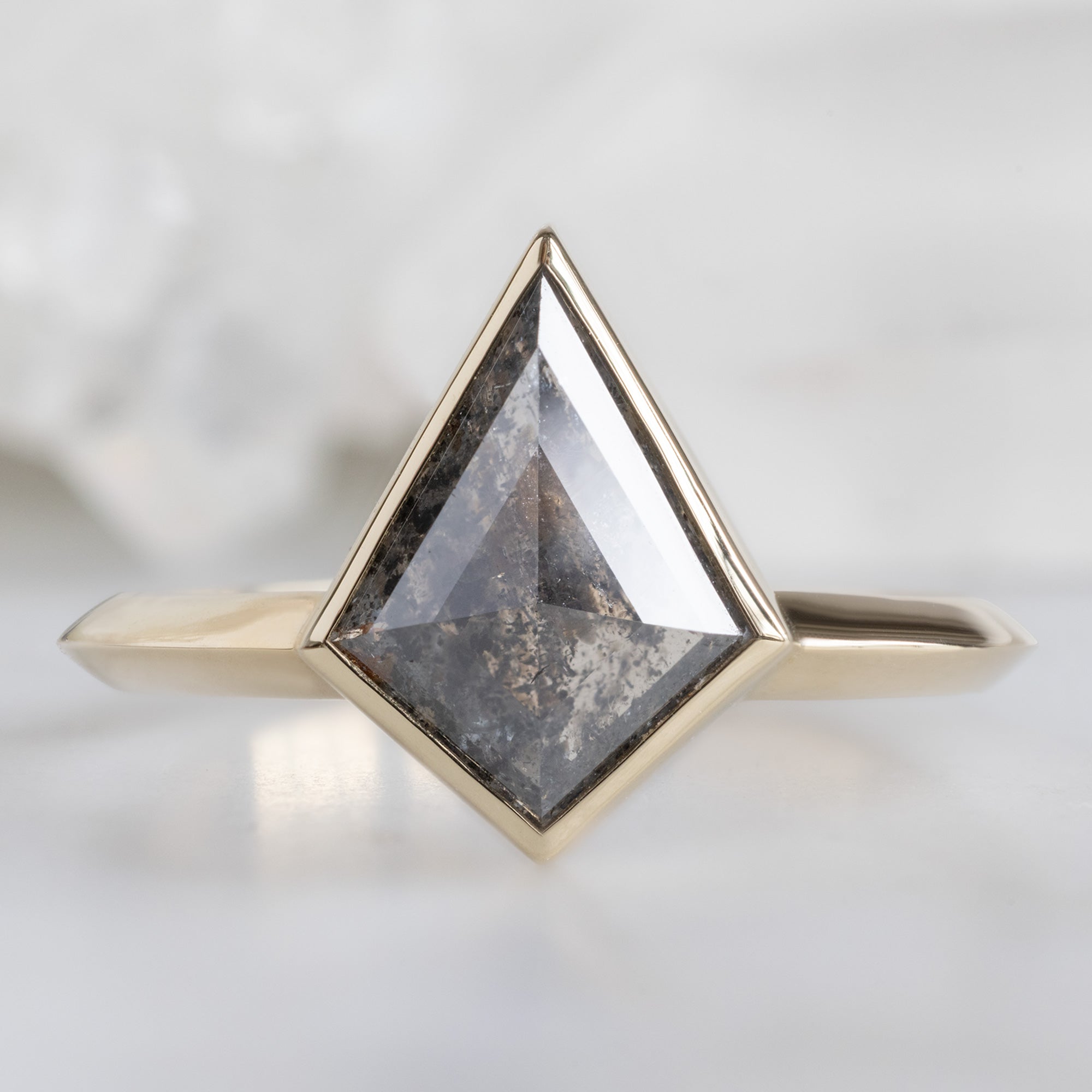 The Hazel Ring | Build Your Own Kite Salt and Pepper Diamond Engagement Ring