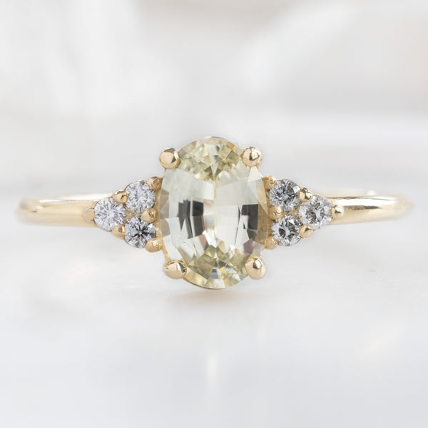 The Ivy Ring | Build Your Own Oval Colored Sapphire Engagement Ring