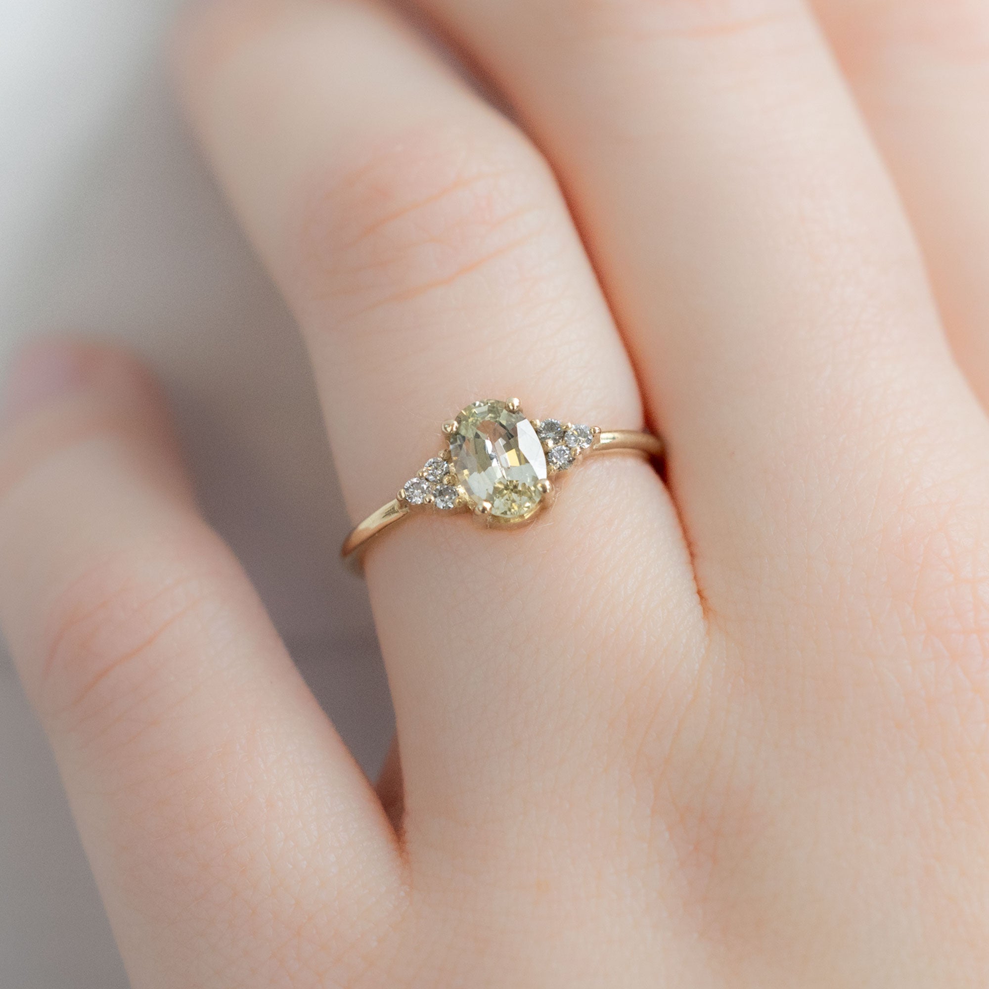The Ivy Ring | Build Your Own Oval Colored Sapphire Engagement Ring