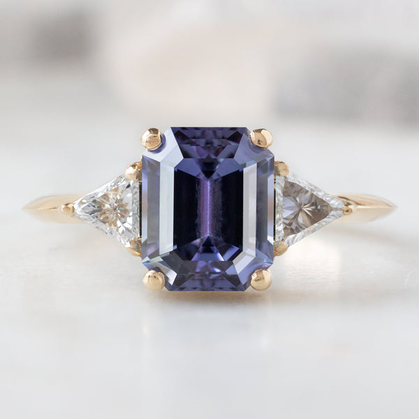 Alexis Russell  Engagement Rings The Jade Ring | Build Your Own Emerald Cut Tanzanite Engagement Ring