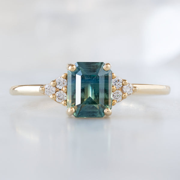 Alexis Russell  Engagement Rings The Ivy Ring | Build Your Own Emerald Cut Blue Sapphire Engagement Ring
