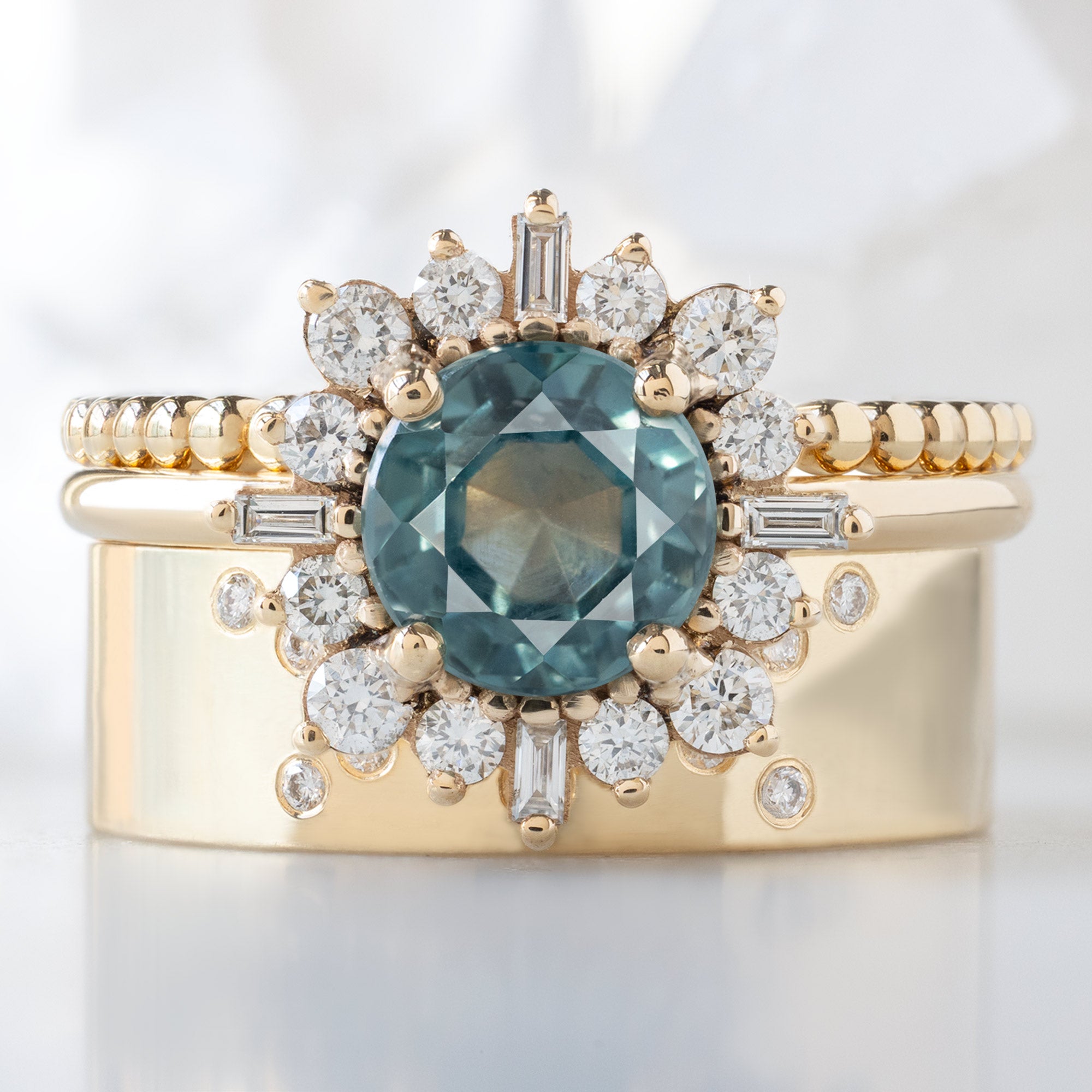 Alexis Russell  Engagement Rings The Compass Ring | Build Your Own Round Sapphire Engagement Ring