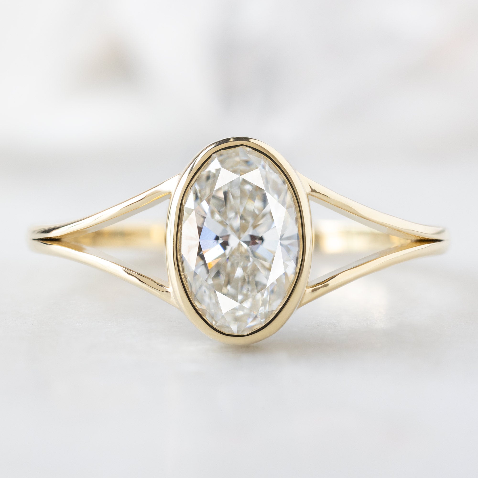 Alexis Russell  Engagement Rings The Magnolia Ring | Build Your Own Oval White Diamond Engagement Ring
