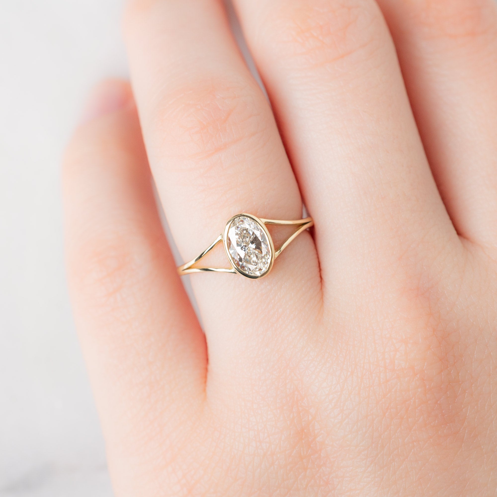 Alexis Russell  Engagement Rings The Magnolia Ring | Build Your Own Oval White Diamond Engagement Ring