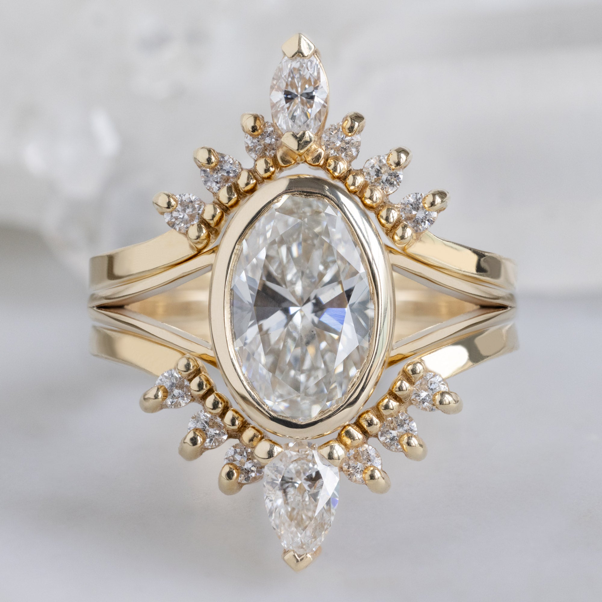 Alexis Russell  Engagement Rings The Magnolia Ring | Build Your Own Oval White Diamond Engagement Ring