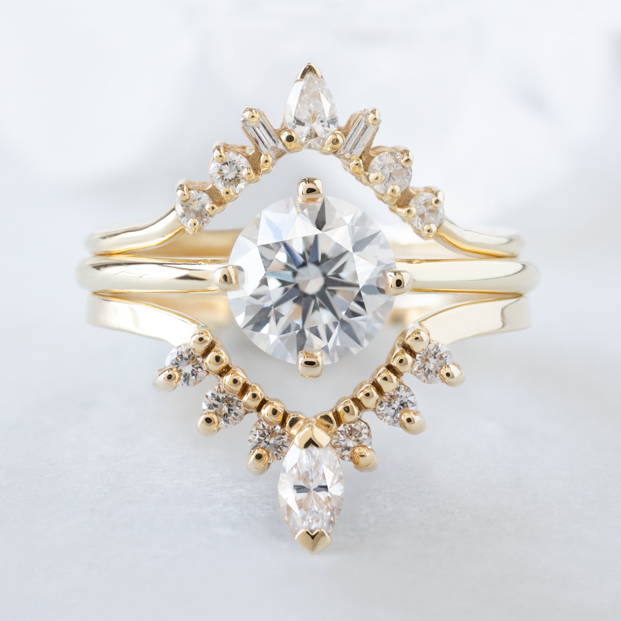 Alexis Russell Engagement Rings The Bryn Ring | Build Your Own Round White Diamond Engagement Ring