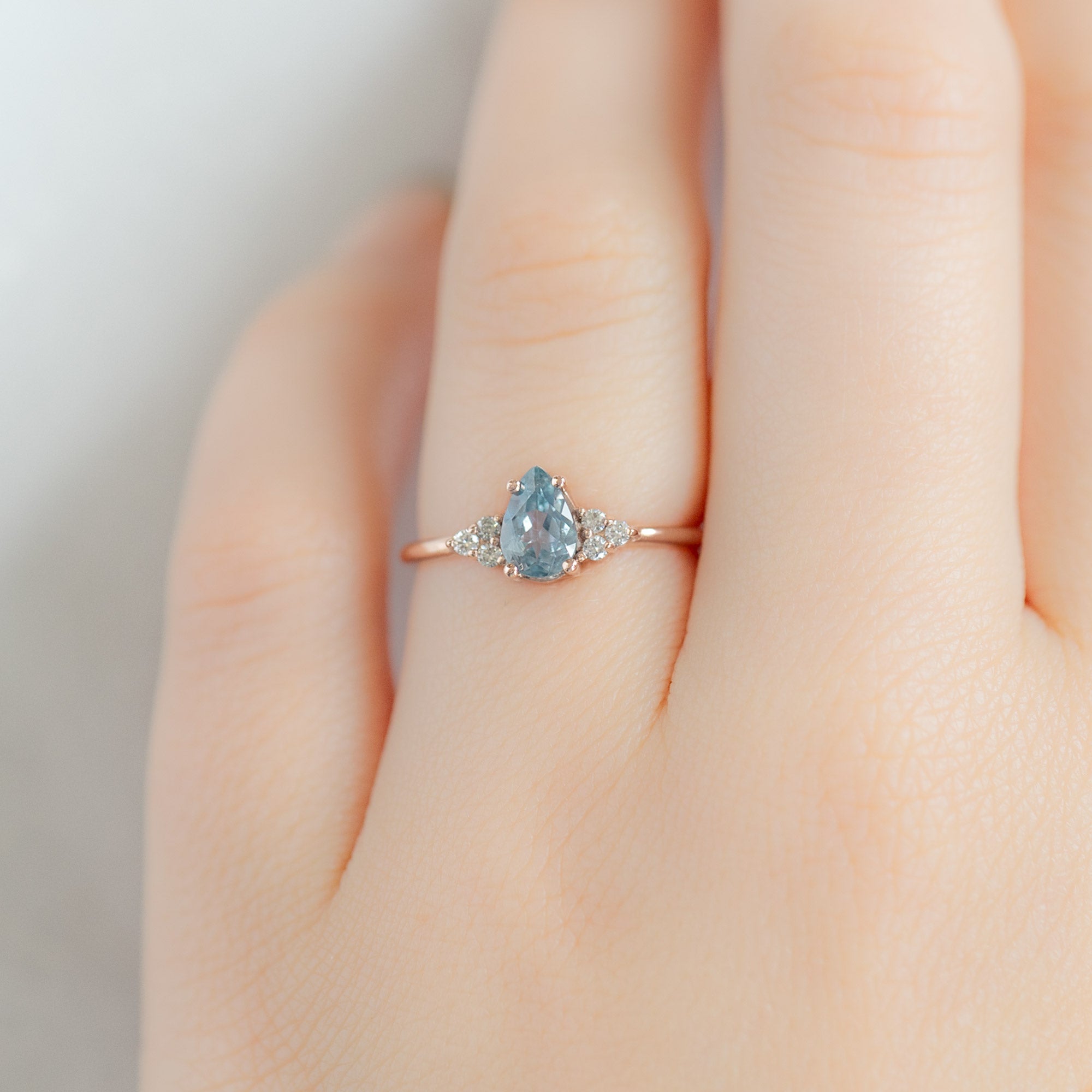 Alexis Russell  Engagement Rings The Ivy Ring | Build Your Own Pear Blue Sapphire Engagement Ring