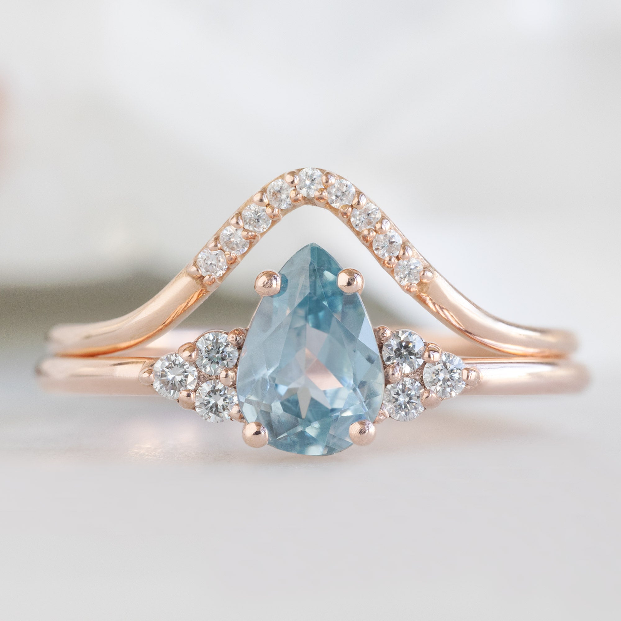 Alexis Russell  Engagement Rings The Ivy Ring | Build Your Own Pear Blue Sapphire Engagement Ring