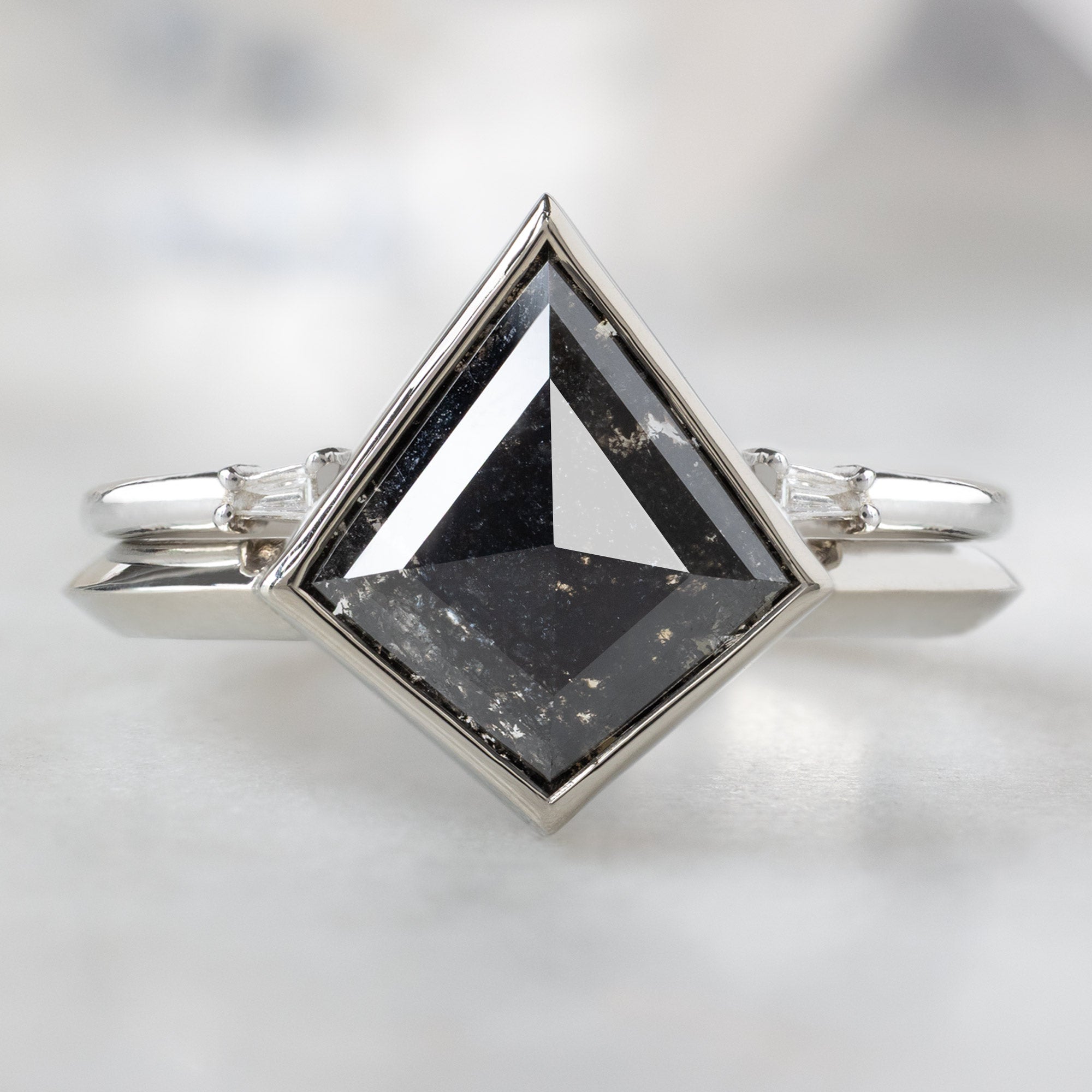 The Hazel Ring | Build Your Own Kite Black Diamond Engagement Ring