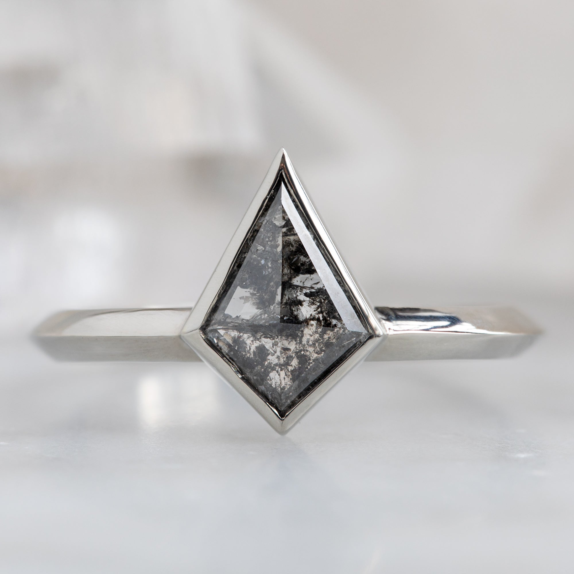 The Hazel Ring | Build Your Own Kite Salt and Pepper Diamond Engagement Ring