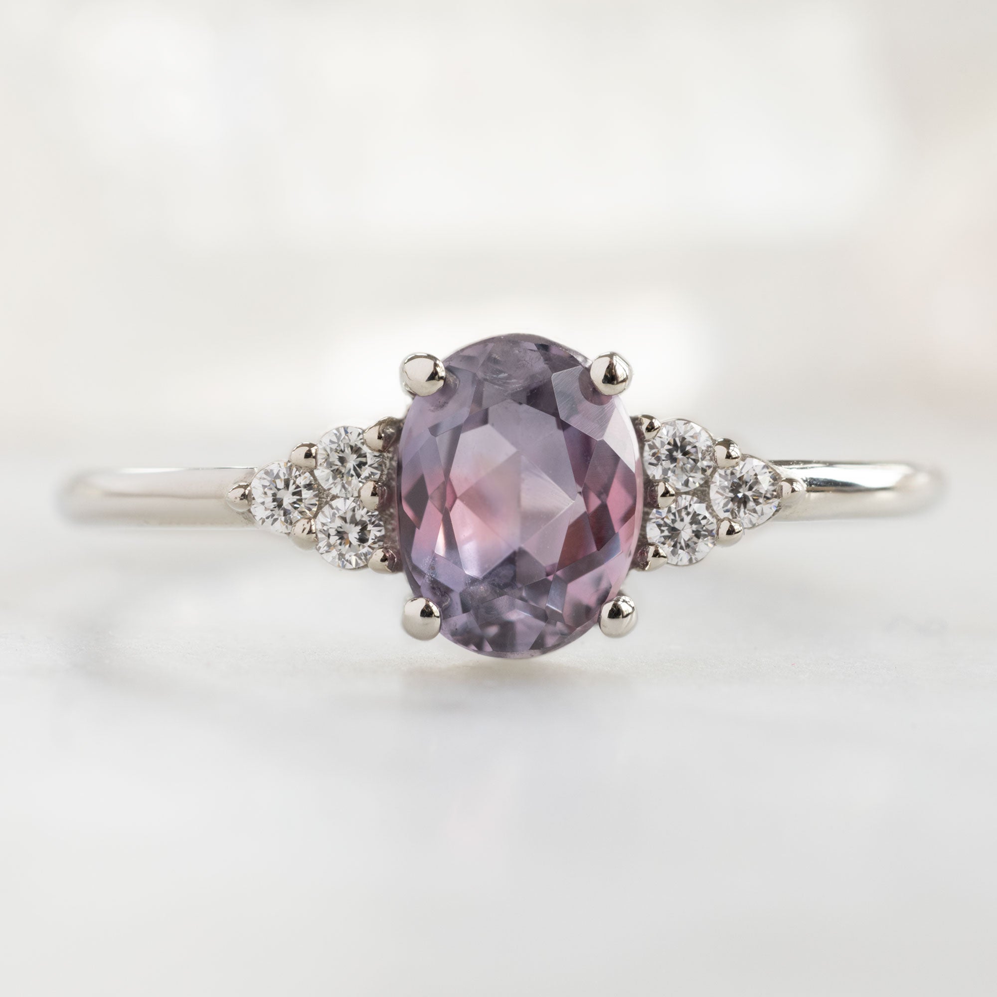 The Ivy Ring | Build Your Own Oval Colored Sapphire Engagement Ring