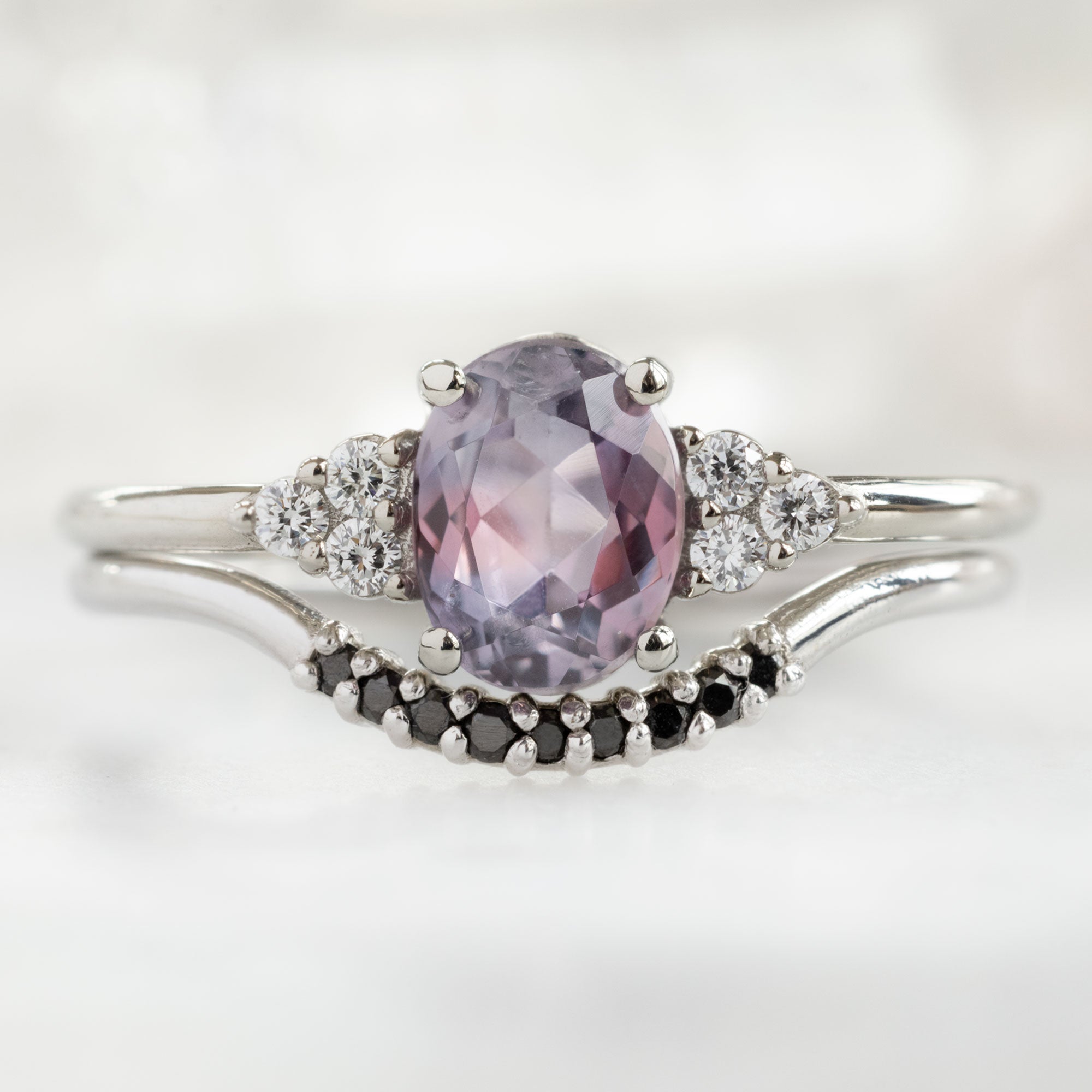 The Ivy Ring | Build Your Own Oval Colored Sapphire Engagement Ring