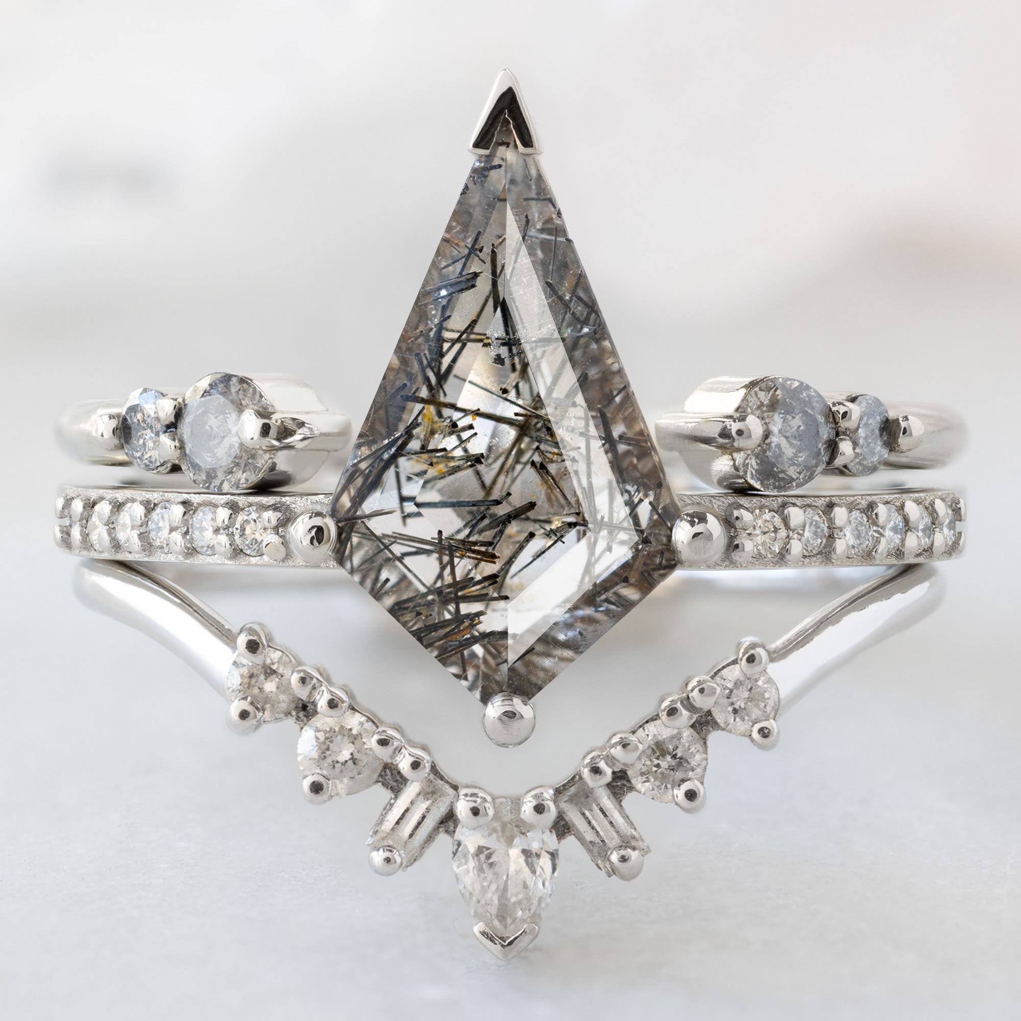 buy:the-luxe-open-cuff-salt-and-pepper-round-diamond-stacking-band-yellow-rose-or-white-gold,the-willow-ring-1-15ct-kite-tourmaline-in-quartz-in-14k-white-gold,geometric-white-diamond-sunburst-stacking-band-14k-or-18k-yellow-gold