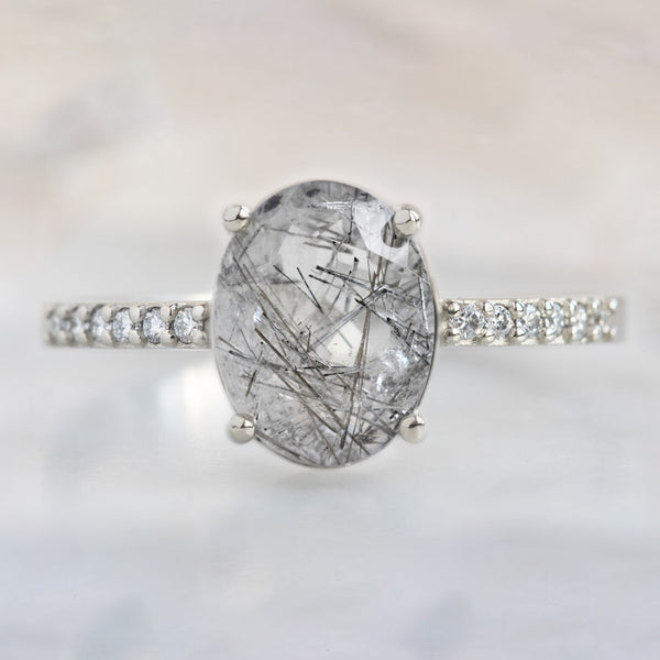 Alexis Russell  Engagement Rings The Willow Ring | Build Your Own Oval Tourmaline in Quartz Engagement Ring