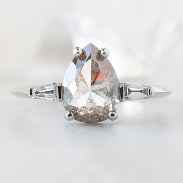 Alexis Russell  Engagement Rings The Ash Ring | 1.07ct Pear Red Diamond in 14K White Gold