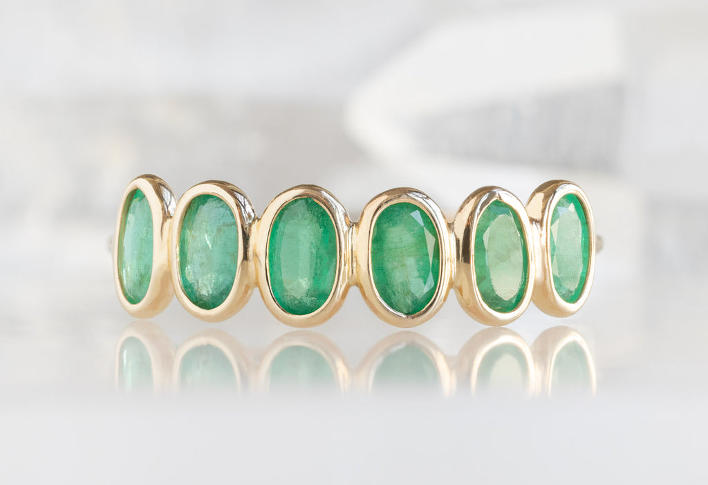 Emerald Gemstone Eternity Ring