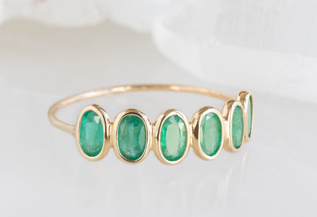 Emerald Gemstone Eternity Ring