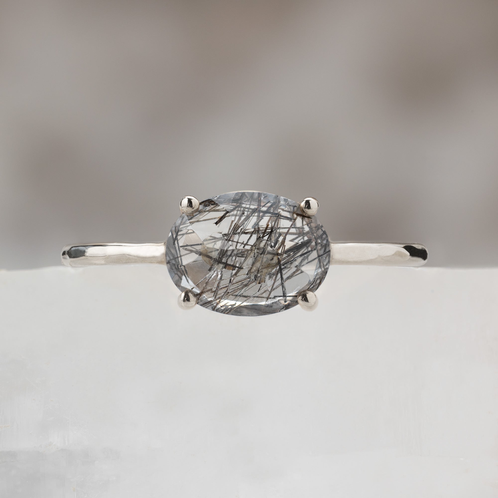 The Tourmaline in Quartz Ring 10K Yellow Gold Alexis Russell