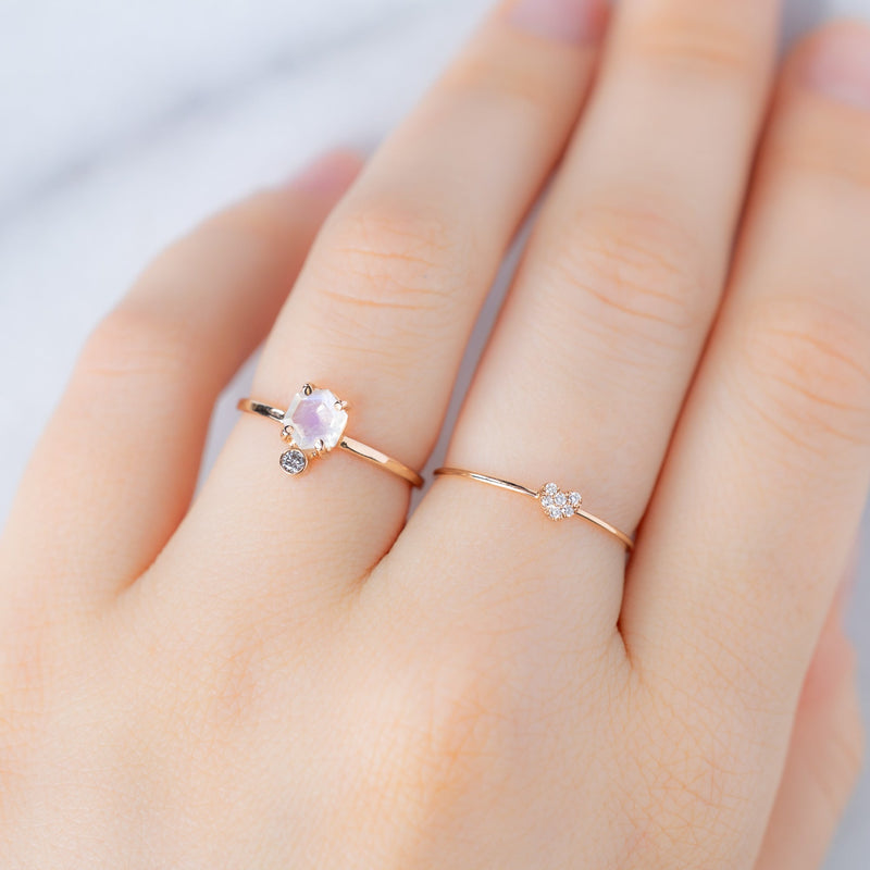 The Sweetheart White Diamond Pave Ring 14K Yellow Gold Alexis Russell