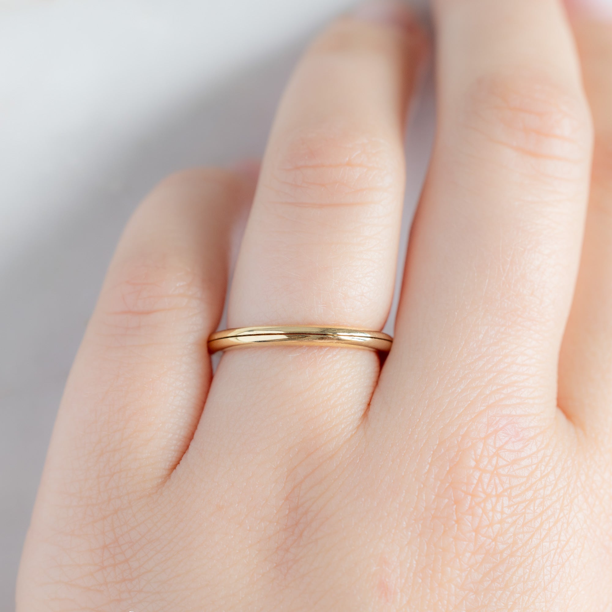 The Love Story Ring with a Black Diamond | Yellow Gold