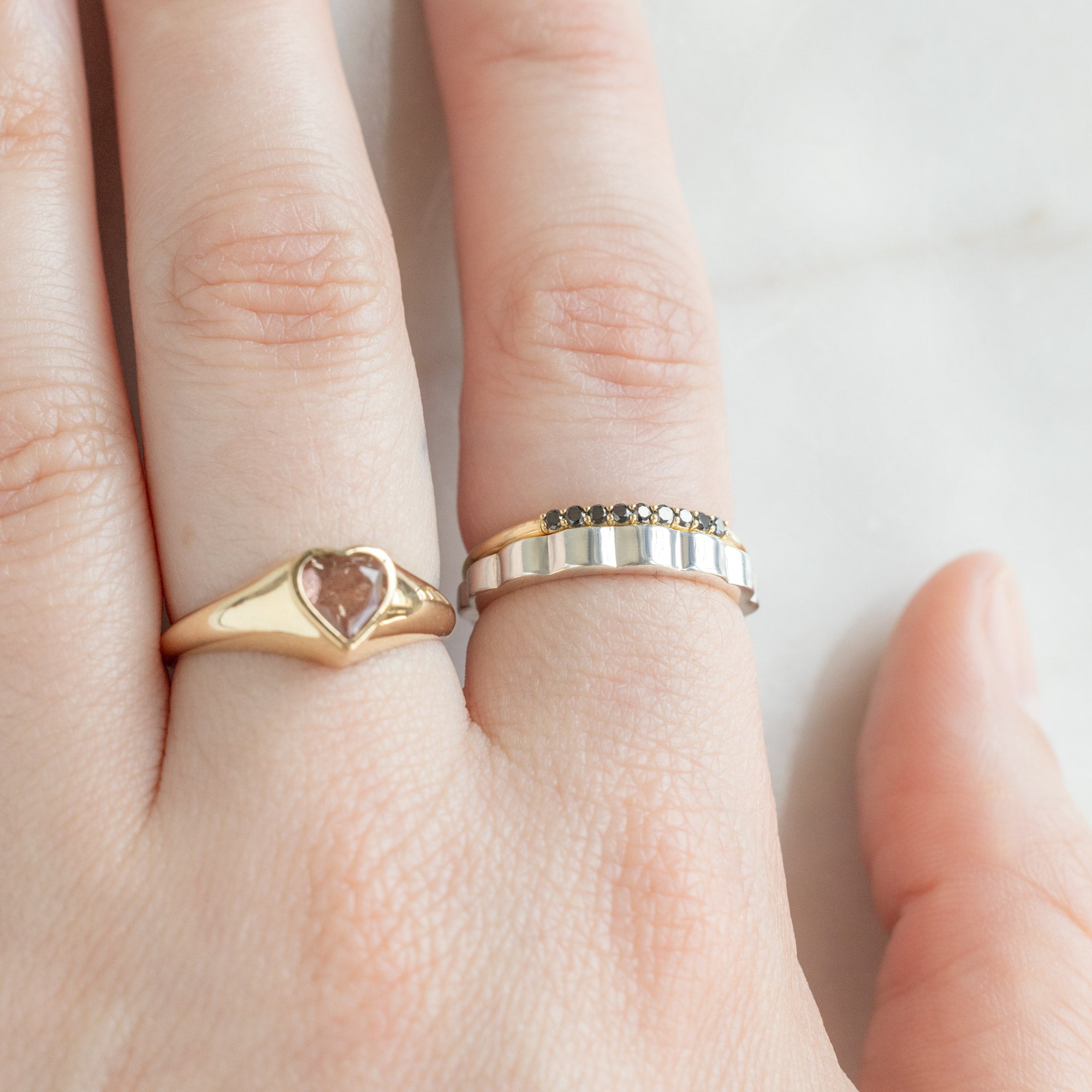 Alexis Russell  Rings Grooved Stacking Ring | Sterling Silver