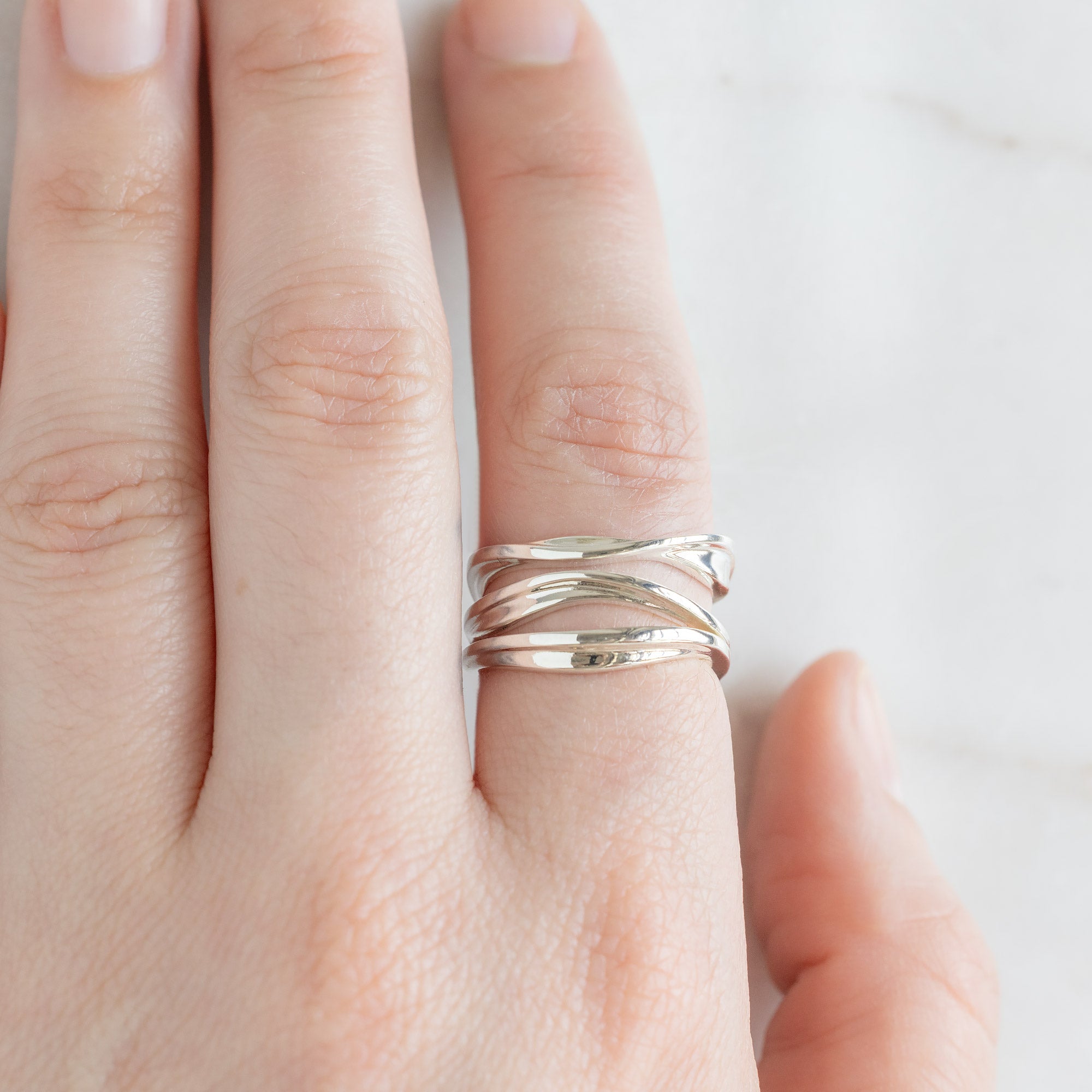 Alexis Russell  Rings Multi Strand Stacking Ring | Sterling Silver