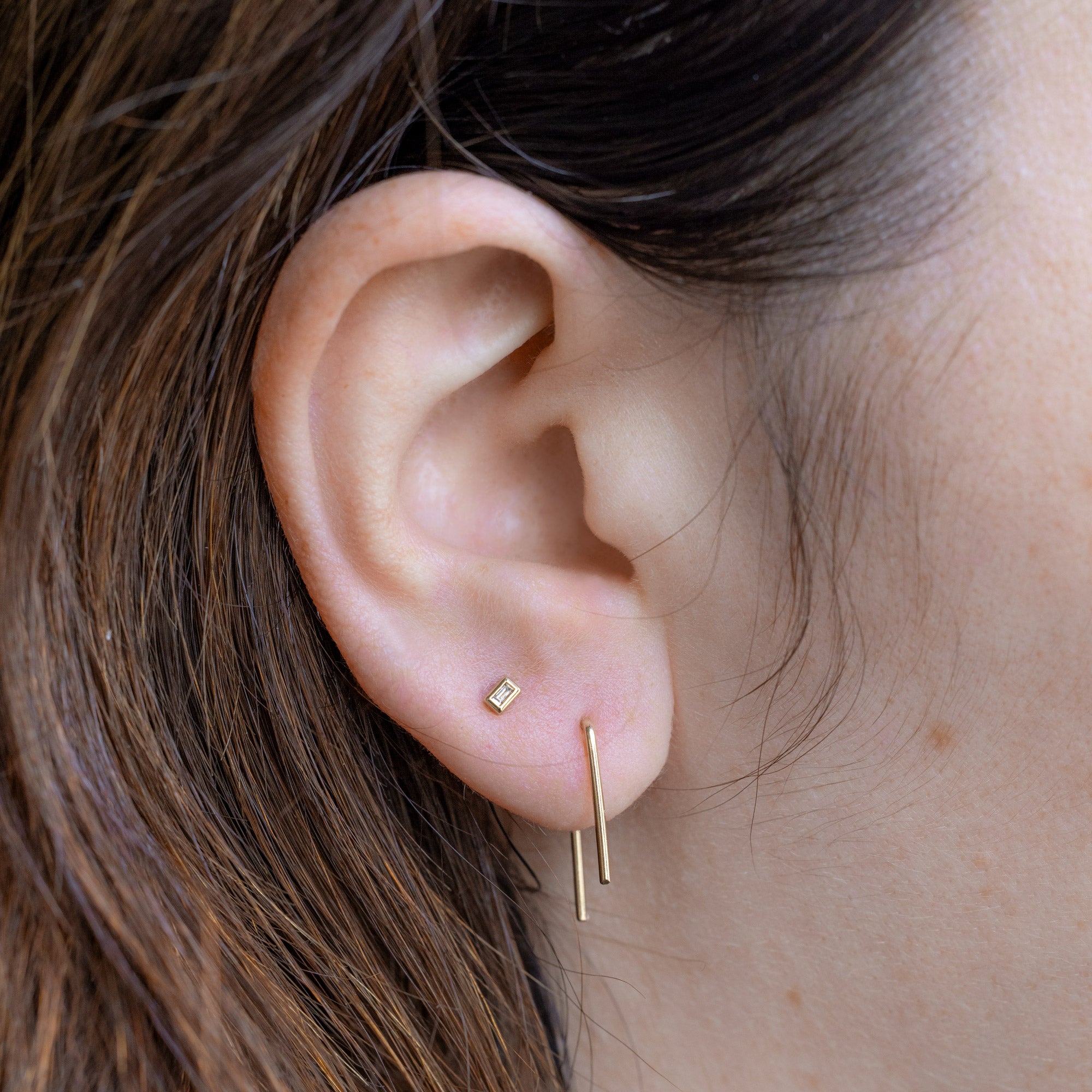 The AR Crew Fave Earring Set on Model