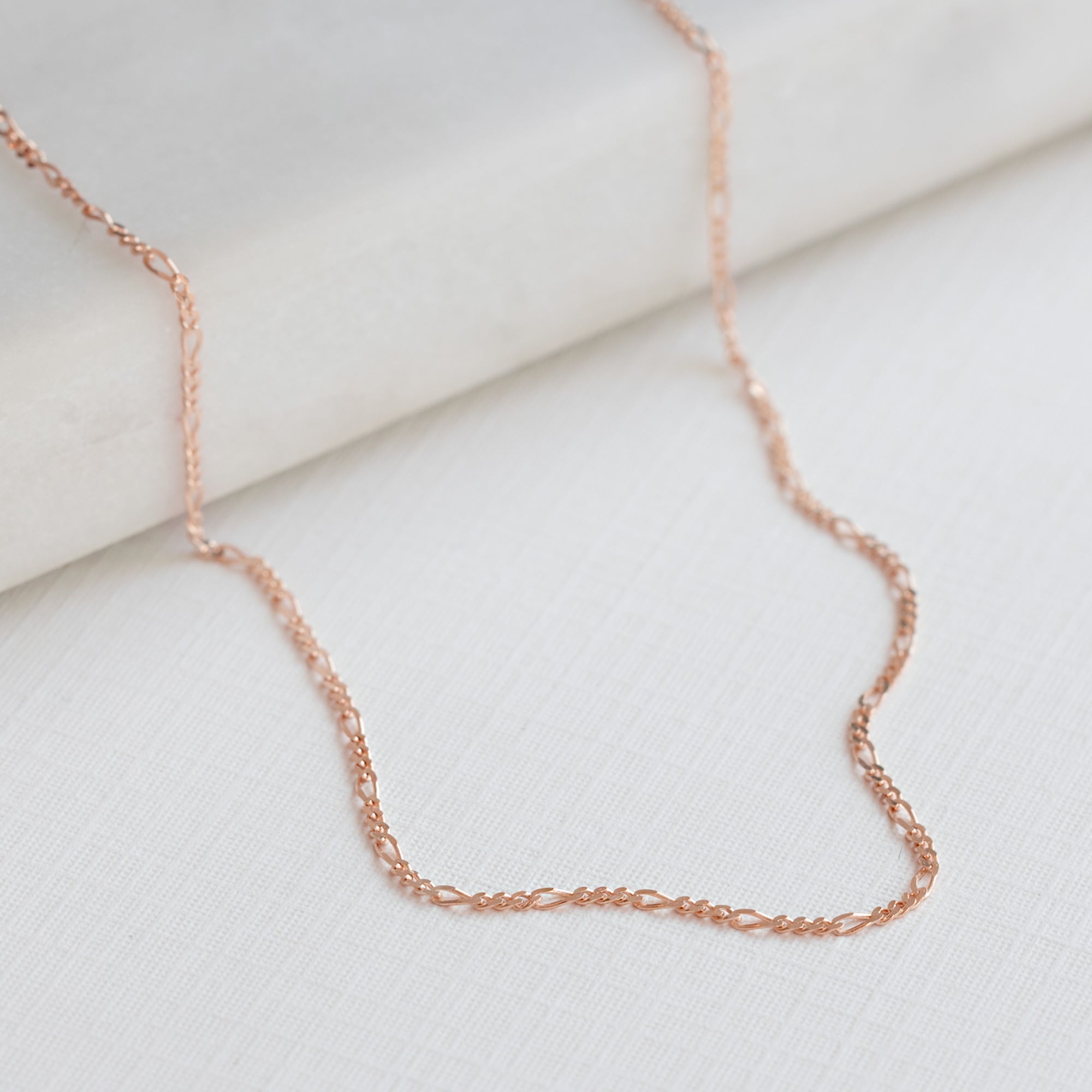 The Figaro Chain Necklace | Yellow, Rose or White Gold