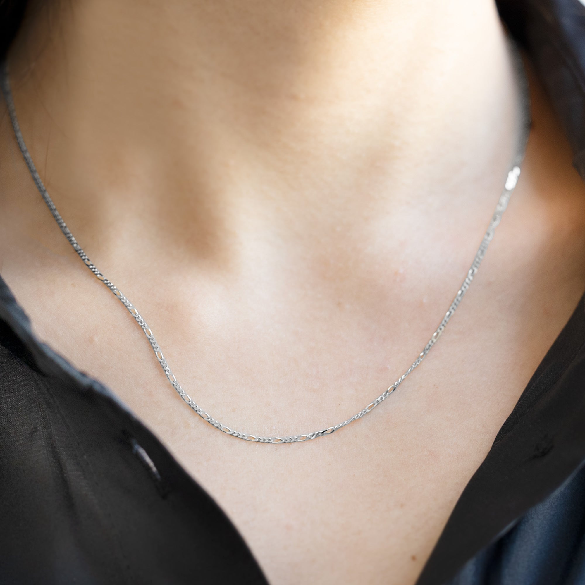 The Figaro Chain Necklace | Yellow, Rose or White Gold
