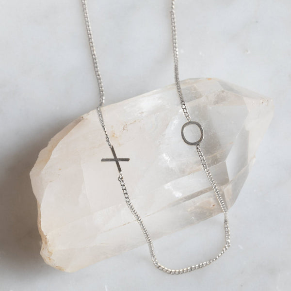 The XO' Necklace | Yellow, Rose or Sterling Silver – Alexis Russell