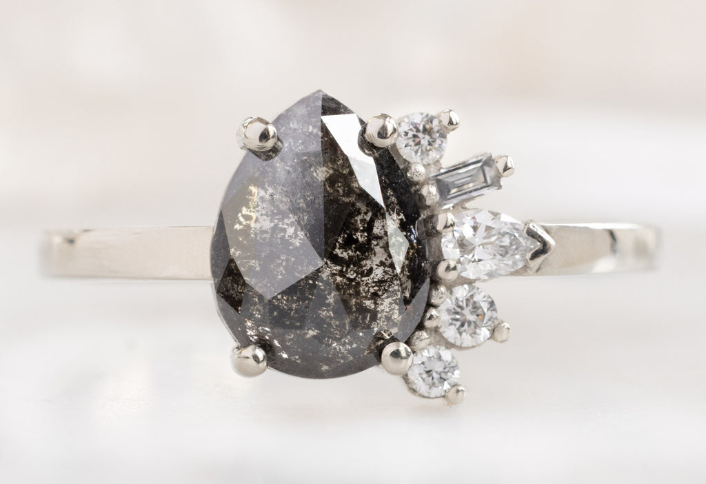One-of-a-Kind Black Diamond Cluster Ring