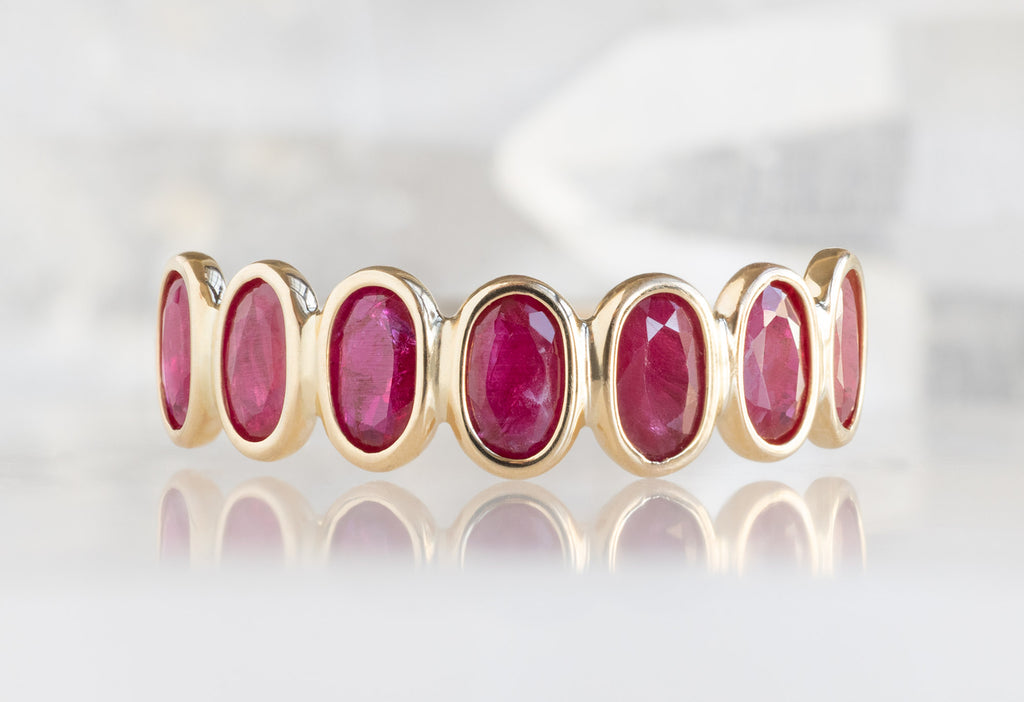 Ruby Gemstone Eternity Ring