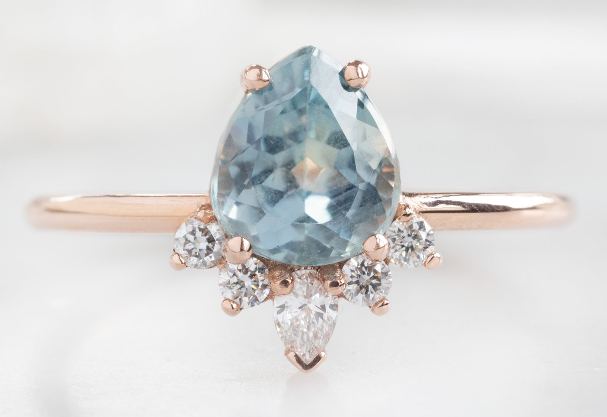 Handcrafted Montana Sapphire Gemstone Engagement Ring & Alexis Russell