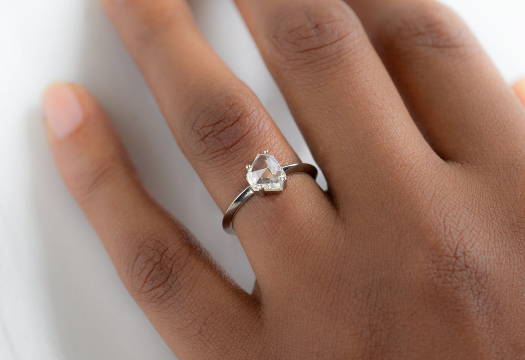 The Bryn Ring with a Geometric White Diamond