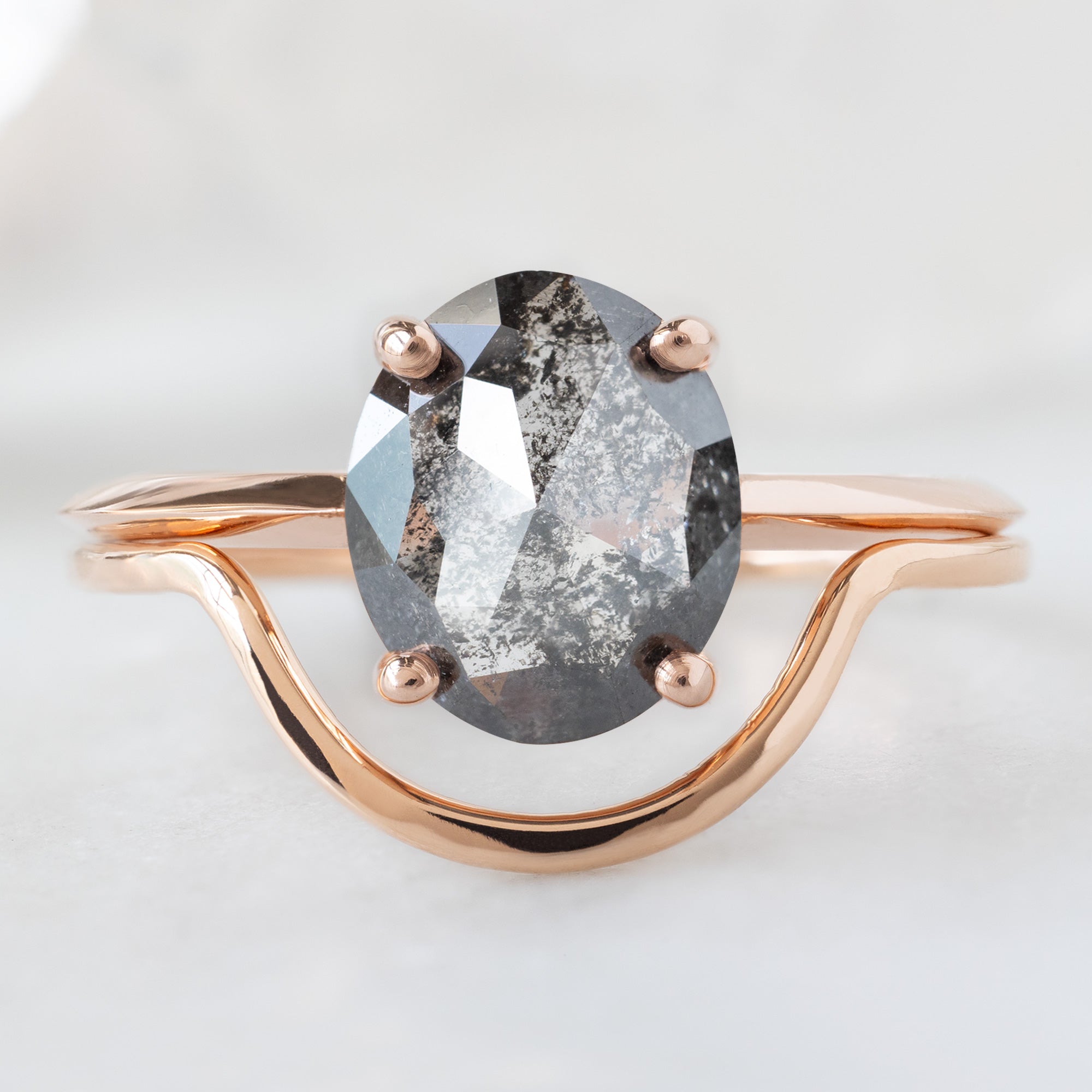 The Gold Arc Stacking Band | Yellow, Rose or White Gold