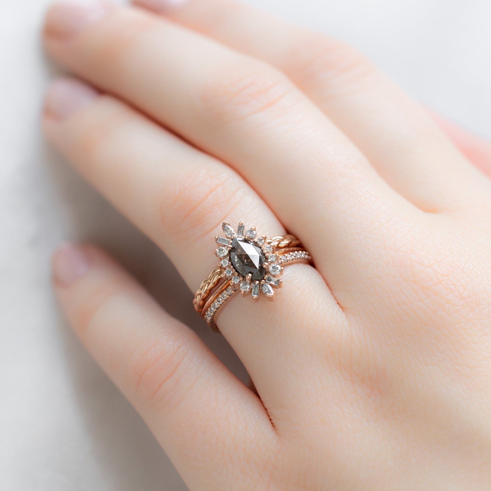 The Gold Braided Stacking Band | Yellow, Rose or White Gold