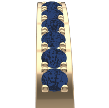Alexis Russell Custom Ring | Band Band:  Sapphire Pavé
