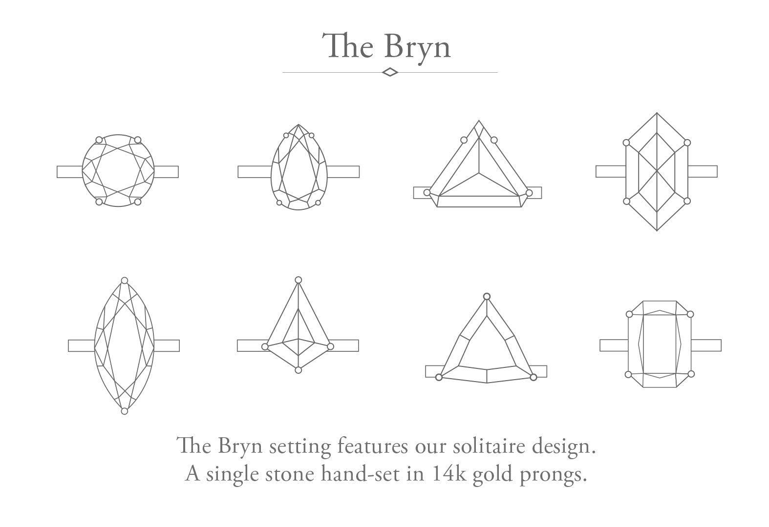The Bryn Ring with an Emerald-Cut Lab Grown Diamond